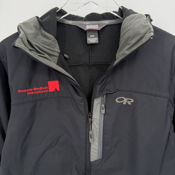 Outdoor Research Transfer Hooded Jacket Men M Full Zip Fleece Lined Company Logo - Picture 2 of 11